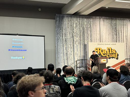 "Encouraging talk by @marcoroth_ about Hotwire and the OSS community! @railsconf" - @tomrossi7