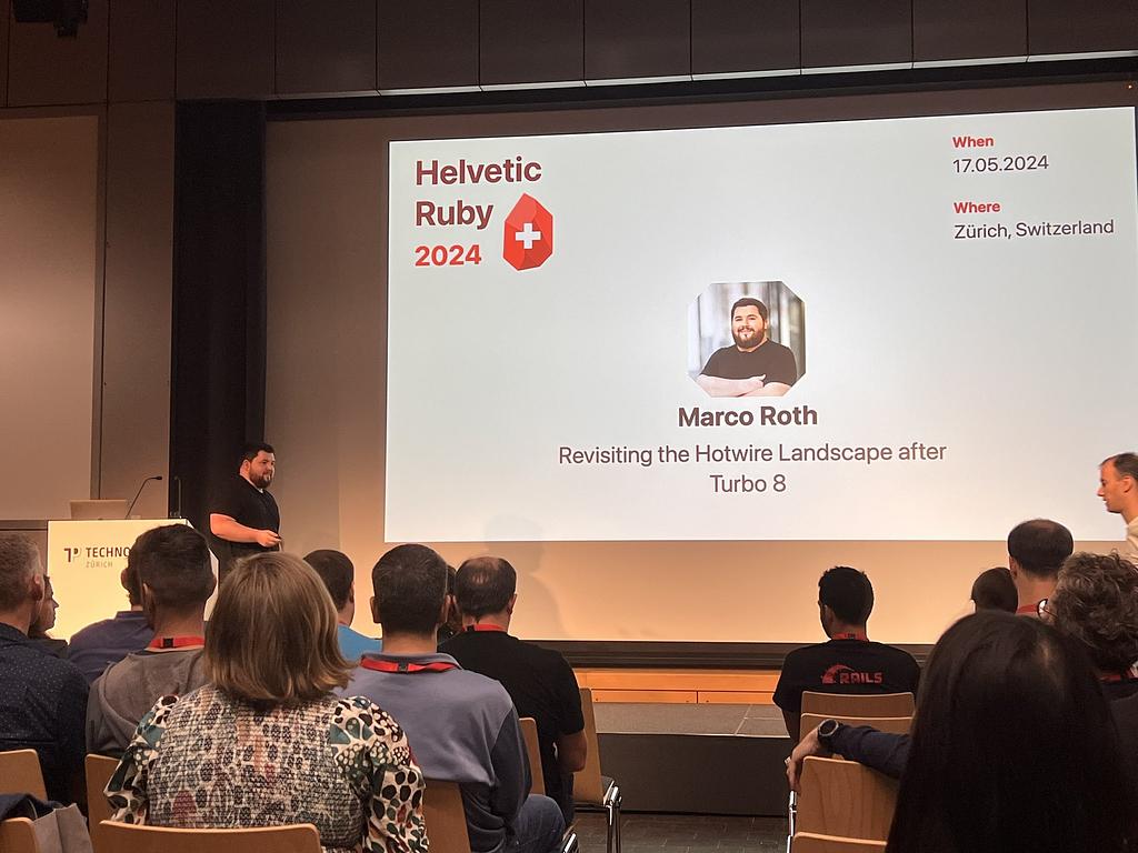 "Had a fantastic time at @helvetic_ruby conference today!" - @fetijashari