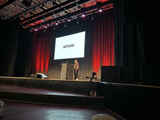 "@marcoroth_ and @DRBragg at @brightonruby 💎" - @excid3