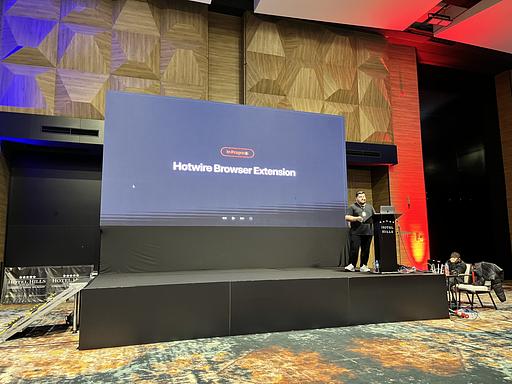"Announcing also work in progress to a Hotwire Browser Extension" - @lucianghinda