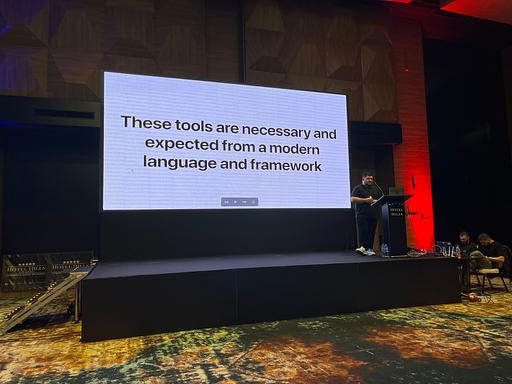 "These tools are necessary and expected from a modern language and framework" - @lucianghinda