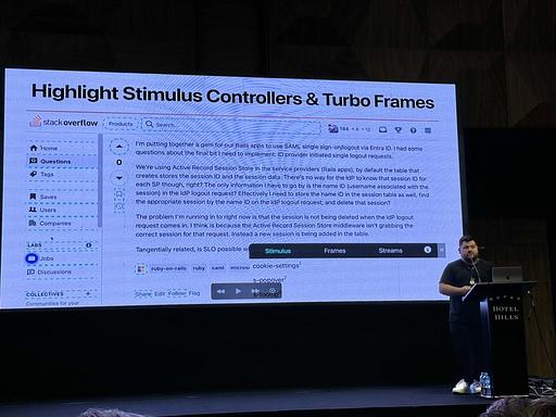 "Did you know there is Hotwire DevTools for Chrome and other browsers? Here’s how it highlights Stimulus Controllers on @StackOverflow" - @inazarova