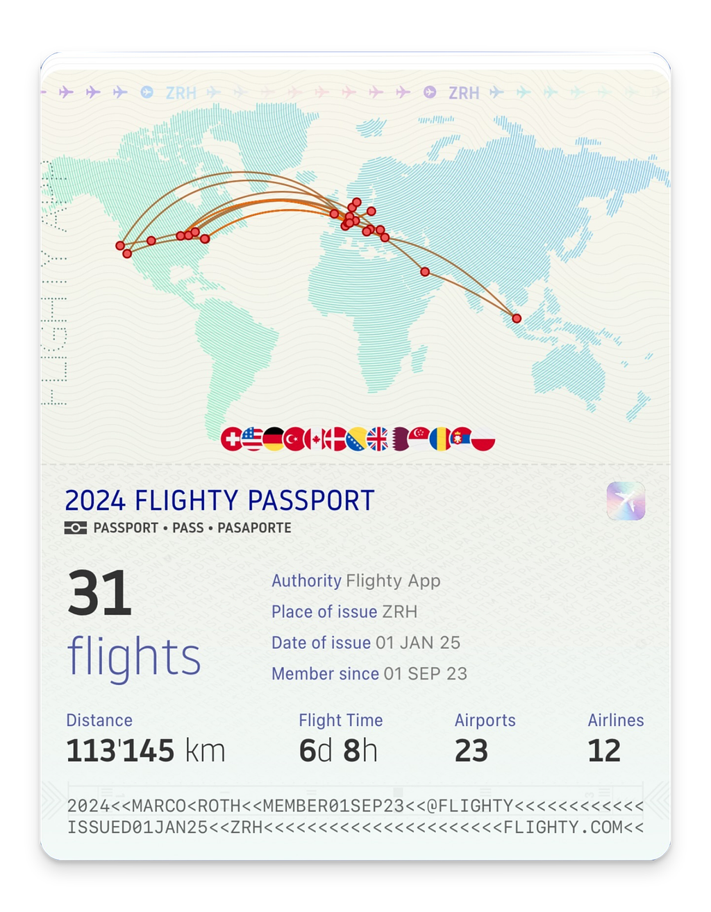 2024 Flighty Passport