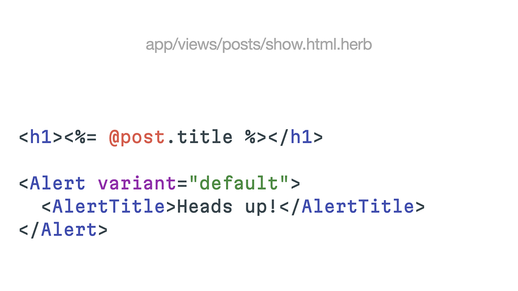 Using React Components in `.herb` files